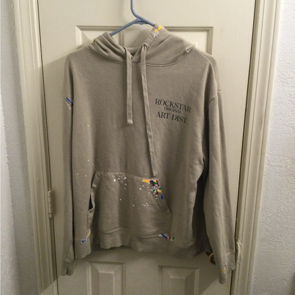 Rockstar Original Art Dist. Gray Hoodie